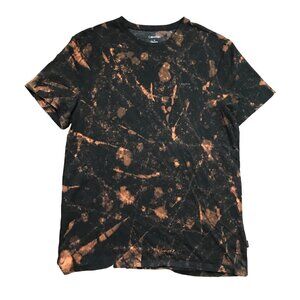 Calvin Klein Bleach Dye Crewneck Tee Women's Medium Pima Cotton Short‎ Sleeves